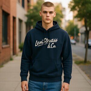 Levi Strauss Kids**XXL Navy Blue Hoodie Sweatshirt Athleisure Streetwear Preppy